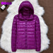 Women Ultralight Thin Winter Jacket Duck Down Hooded Jackets