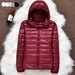 Women Ultralight Thin Winter Jacket Duck Down Hooded Jackets