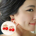 New Fashion Angel Wings Leaf Feather Flowers Stud Earrings Women Wedding Jewelry