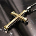 New Fashion Arrow Necklace Black Metal Punk Cross Pendant Necklace Unisex Jewelry
