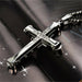 New Fashion Arrow Necklace Black Metal Punk Cross Pendant Necklace Unisex Jewelry