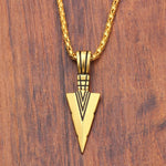 New Fashion Arrow Necklace Black Metal Punk Cross Pendant Necklace Unisex Jewelry