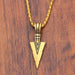 New Fashion Arrow Necklace Black Metal Punk Cross Pendant Necklace Unisex Jewelry