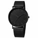 Minimalist Men Fashion Ultra Thin Watches Simple Stainless Steel Mesh Belt Wristwatch