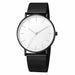 Minimalist Men Fashion Ultra Thin Watches Simple Stainless Steel Mesh Belt Wristwatch