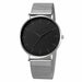 Minimalist Men Fashion Ultra Thin Watches Simple Stainless Steel Mesh Belt Wristwatch