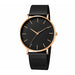 Minimalist Men Fashion Ultra Thin Watches Simple Stainless Steel Mesh Belt Wristwatch