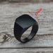 Simple Style Black Square Rings Classic Wedding Engagement Ring Jewelry