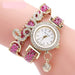 Women Bracelet Watches Ladies Luxury Fashion Rhinestone Quartz Wrist Watch
