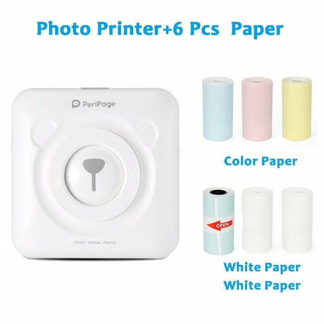 PeriPage Mini Portable Bluetooth Thermal Pocket Printer – iOS & Android ...