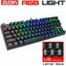 Wired Gaming Mechanical Keyboard RGB Backlit 87 104 Anti-Ghosting Blue Red Switch