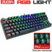 Wired Gaming Mechanical Keyboard RGB Backlit 87 104 Anti-Ghosting Blue Red Switch