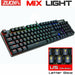 Wired Gaming Mechanical Keyboard RGB Backlit 87 104 Anti-Ghosting Blue Red Switch