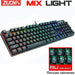 Wired Gaming Mechanical Keyboard RGB Backlit 87 104 Anti-Ghosting Blue Red Switch