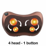 Relaxation Massage Pillow Electric Neck Shoulder Back Heating Infrared Massager
