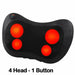 Relaxation Massage Pillow Electric Neck Shoulder Back Heating Infrared Massager