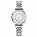 Women Fashion Diamond Wristwatches Stainless Steel Silver Mesh Strap Quartz Watches
