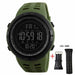 Fashion Outdoor Sports Watch Men Multifunction 5Bar Waterproof Digital Watch