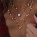 Crystal Necklaces Multiple Layers Fashion Pendant Necklace For Women