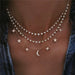 Crystal Necklaces Multiple Layers Fashion Pendant Necklace For Women