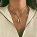Crystal Necklaces Multiple Layers Fashion Pendant Necklace For Women