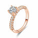 Modern Fashion Women Ring Trend White AAA Crystal Zircon Engagement Design Rings