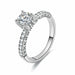 Modern Fashion Women Ring Trend White AAA Crystal Zircon Engagement Design Rings