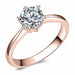 Modern Fashion Women Ring Trend White AAA Crystal Zircon Engagement Design Rings