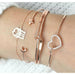 Bohemian Bracelet Set Women Shell Star Map Lotus Pineapple Heart Bracelet Jewelry