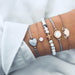 Bohemian Bracelet Set Women Shell Star Map Lotus Pineapple Heart Bracelet Jewelry