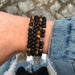 Vintage Fashion Unisex Bracelet Handmade Stone Beaded Bracelet Jewelry