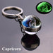 12 Constellation Luminous Keychain Glass Ball Pendant Zodiac Glow Keychain