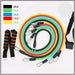 11 Pcs/Set Latex Resistance Bands Cross-Fit Training Exercise Expander Elastic Bands With Bag