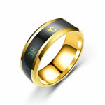 Titanium Ring Intelligent Temperature Sensitive Rings for Women Men Jewelry