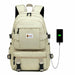 Fashion Backpack Bags Waterproof Oxford Large USB Charging Backpacks