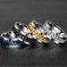 Stainless Steel Rotatable Fashion Rings High Quality Spinner Chain Punk Men Women Jewelry