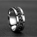 Stainless Steel Rotatable Fashion Rings High Quality Spinner Chain Punk Men Women Jewelry