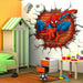 3D Hole Spiderman Wall Stickers Home Wall Decals Home Decorations