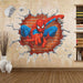 3D Hole Spiderman Wall Stickers Home Wall Decals Home Decorations