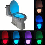 Smart Bathroom Toilet Nightlight LED Body Motion Activated Sensor Toilet Lamp