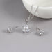 Bridal Jewelry Set Cubic Zircon Earrings Pendant Necklace Set Women Fashion Jewelry