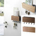 Wall-Hung Type Wooden Decorative Wall Shelf Hanger Organizer Key Rack