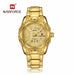 Men Sports Watch Gold Waterproof Military Wrist Watch