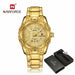 Men Sports Watch Gold Waterproof Military Wrist Watch