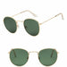 Fashion Retro Sunglasses Men Round Vintage Luxury Sunglasses