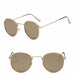 Fashion Retro Sunglasses Men Round Vintage Luxury Sunglasses