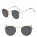 Fashion Retro Sunglasses Men Round Vintage Luxury Sunglasses