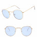 Fashion Retro Sunglasses Men Round Vintage Luxury Sunglasses