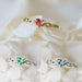 Simple Heart Ring Women Cute Romantic Finger Rings Zircon Stone Jewelry