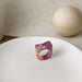 Colorful Transparent Acrylic Irregular Marble Pattern Resin Rings Women Jewelry